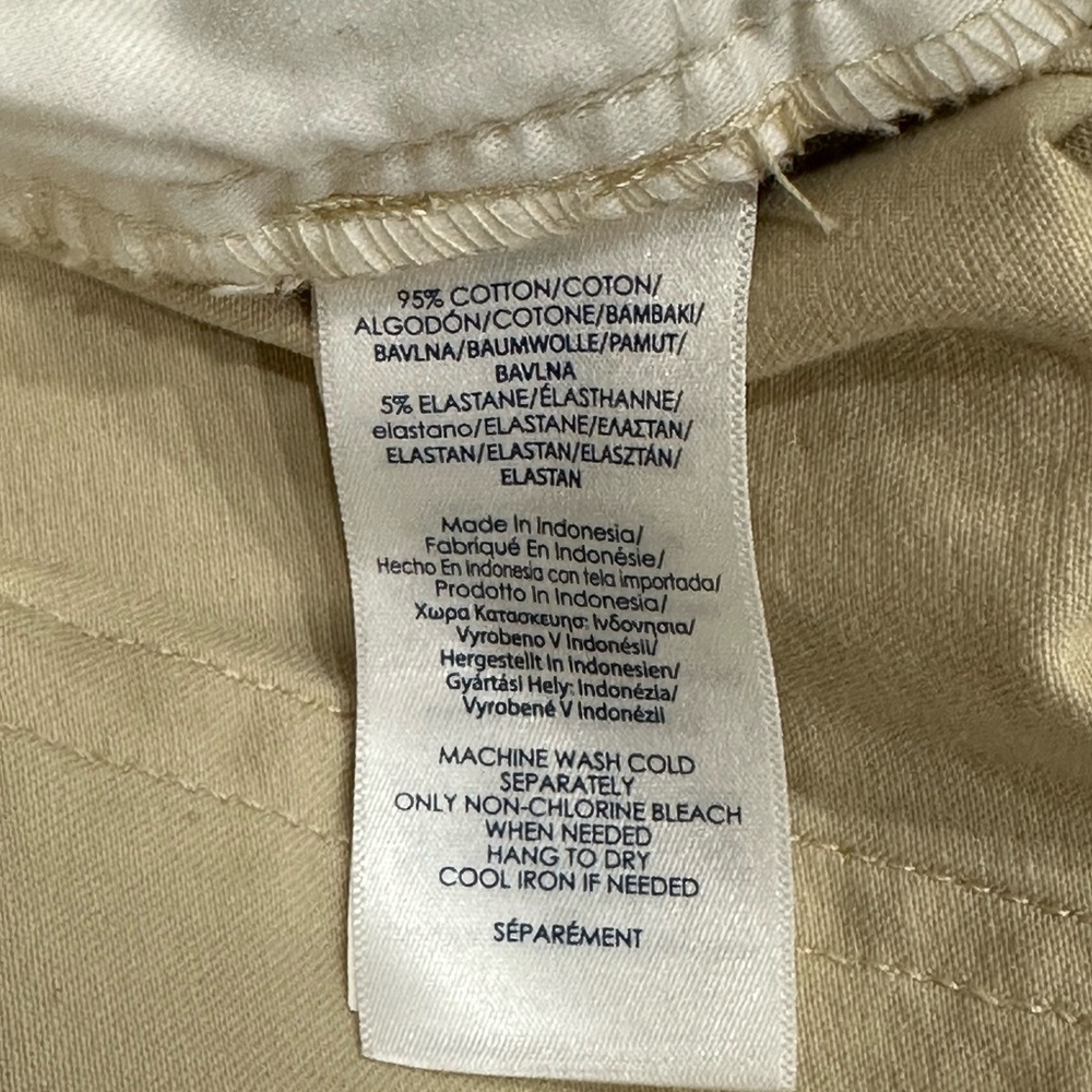 Women’s Chaps 14 Large Jeans Denim Khaki Stretch Flex Waistband Straight NWOT - Picture 11 of 12
